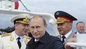 Putin na Krymském poloostrově
