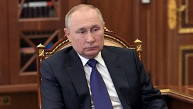 Vladimir Putin v Kremlu.