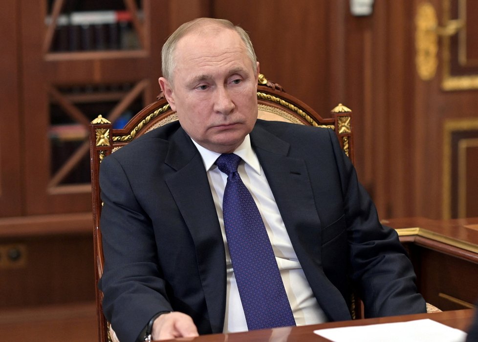 Vladimir Putin v Kremlu.