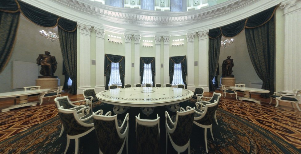 Jednací salonek, Senátní palác, Moskevský kreml.