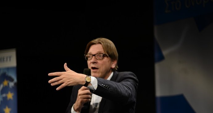 Bývalý belgický premiér a nyní poslanec Evropského parlamentu Guy Verhofstadt