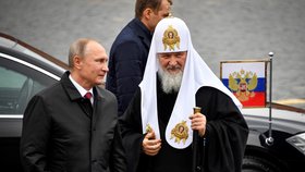 Ruský prezident Vladimir Putin a patriarcha Kirill