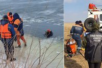 Pětičlenná rodina si chtěla zkrátit cestu přes led, který se s nimi propadl: Záchranáři z vody vylovili tři dětská tělíčka!