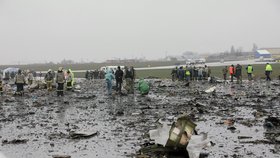 Vyšetřovatelé už našli obě černé skříňky letu FZ981. Letadlo havarovalo při přistání v Rostově na Donu.