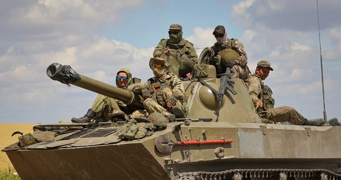 Ruští vojáci v Záporožské oblasti