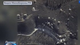 Ruská televize Rossija 24 během předpovědi uveřejnila i snímky bombardování v Sýrii