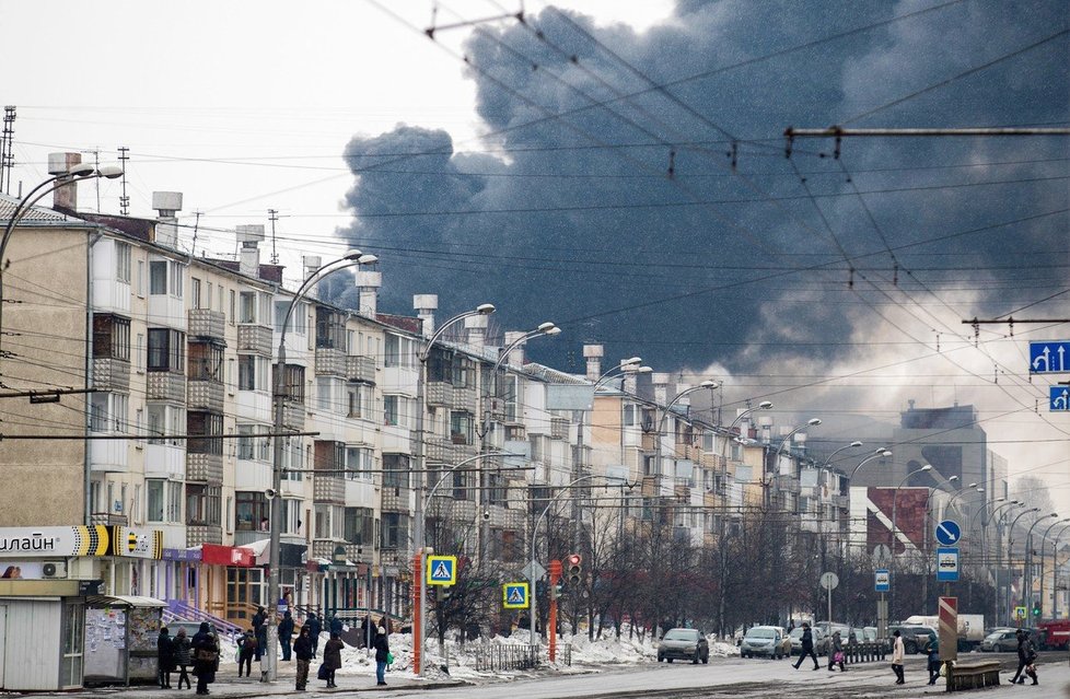 Požár obchodního centra v sibiřském městě Kemerovo