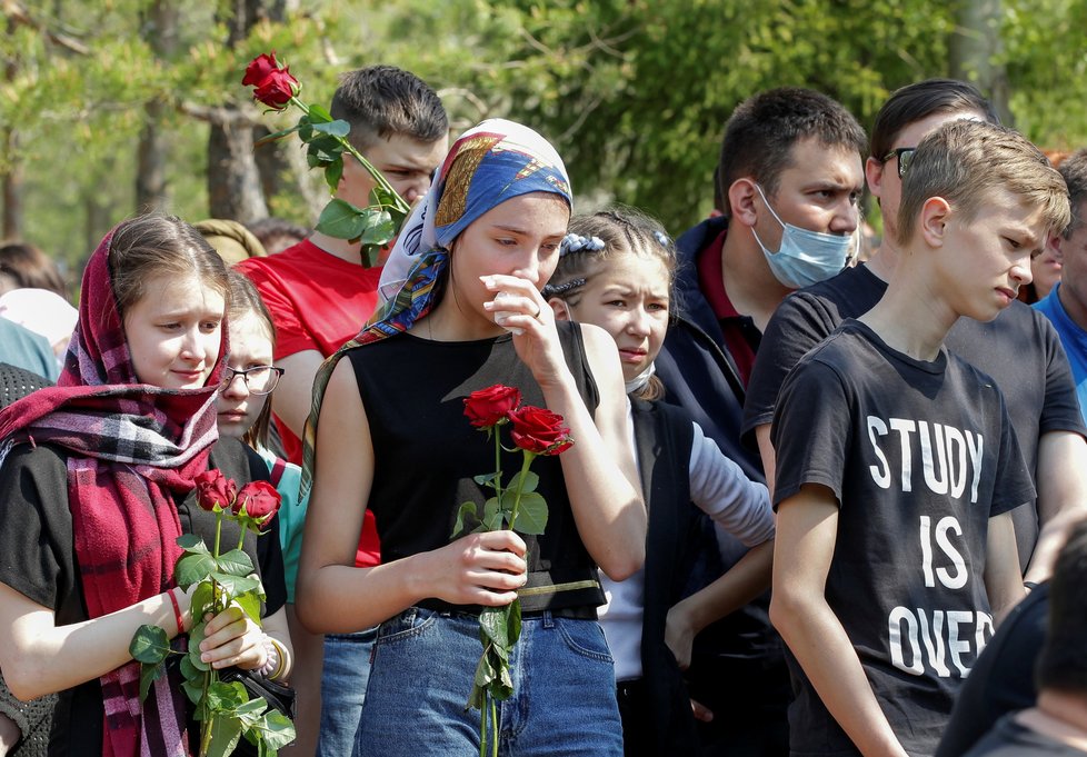 Státní smutek po střelbě ve škole v ruské Kazani, (12.05.2021).