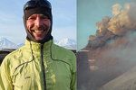 Horolezec Ilja Cvětkov uvízl na kamčatské sopce