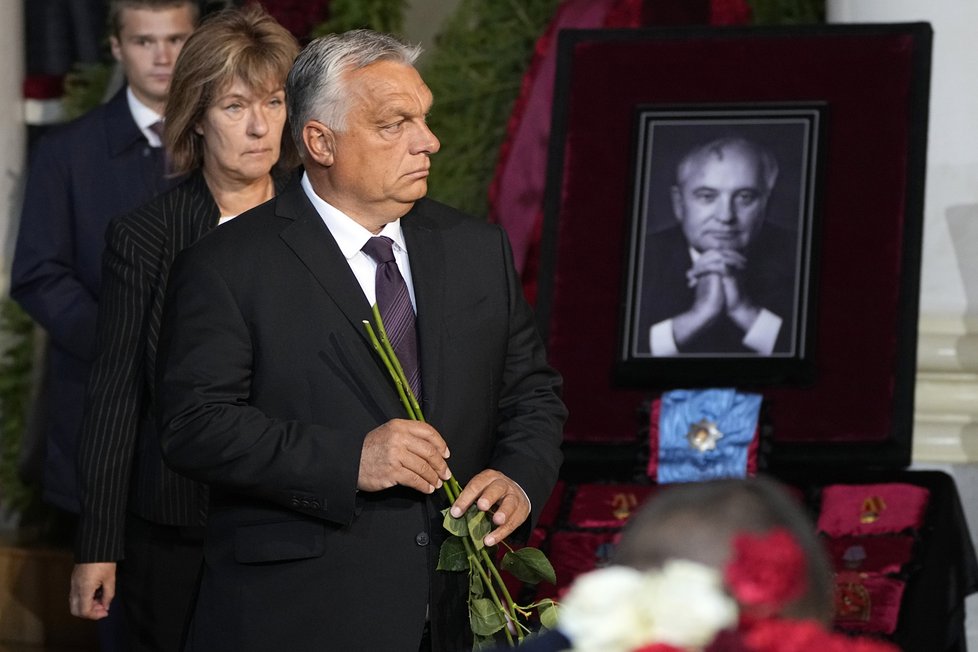 Pohřeb Michaila Gorbačova (†91): Dorazil také maďarský premiér Viktor Orbán.