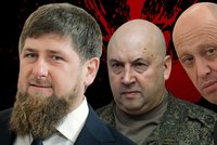 Utajený pokus o převrat v Kremlu: Řezník Kadyrov, Prigožin a Surovikin chtěli odstavit Putinova muže