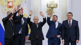 Podpis anexe čtyř ukrajinských území (30.9.2022)