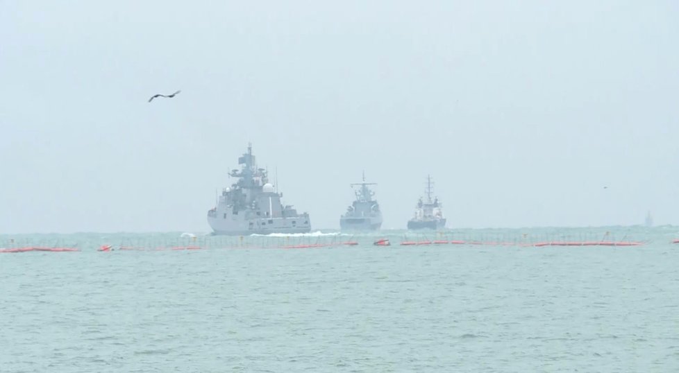 Ruské námořní cvičení v Černém moři.