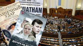 Vysílání ruských filmů zakázáno: Jsou nebezpečné, rozhodl ukrajinský parlament.