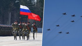 Rusko nacvičovalo oslavy Dne vítězství (18. 4. 2022)