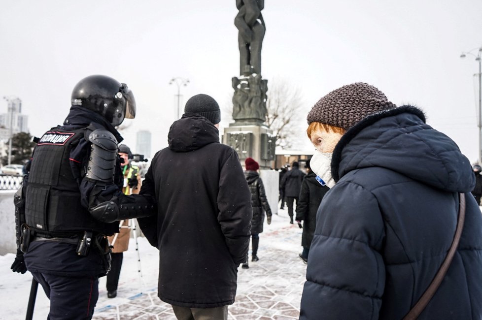 Protesty proti invazi Ukrajiny v Rusku (6.3.2022)