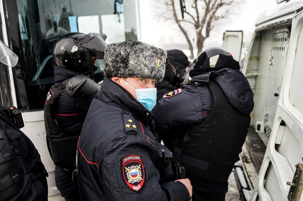 Protesty proti invazi Ukrajiny v Rusku (6.3.2022)