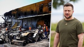 Zelenskyj ukázal moment dopadu rakety na obchodní centrum v Kremerčuku. „Chtěli zabít co nejvíc lidí“