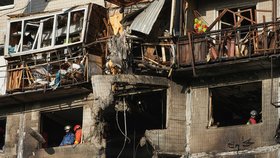 Následky ruského útoku na Kyjev (14. 11. 2025)