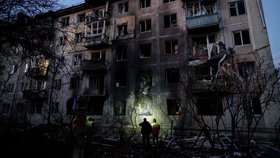 Následky ruského útoku na Kyjev (14. 11. 2025)