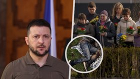 Dva roky po masakru v Buči: Tohle Rusku nesmí projít, vzkazuje Ženíšek. Co řekl Zelenskyj?
