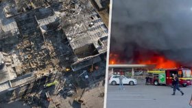Útok Rusů na nákupní centrum v ukrajinském Kremenčuku