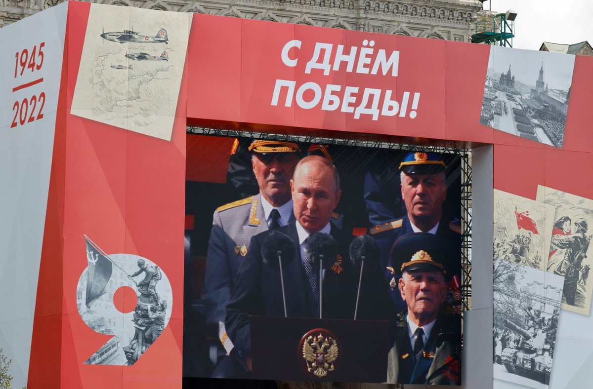 Projev Vladimira Putina na Rudém náměstí. (9.5.2022)