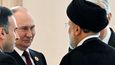Vladimir Putin a Ebráhím Raísí na Kaspickém summitu. (29. 6. 2022)