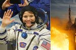 Američanka Anne McClainová je součástí tříčlenné posádky, která v ruské vesmírné lodi Sojuz doputovala na ISS (3.12.2018)