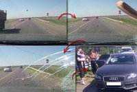 Děsivé video: Řidič natočil smrt své manželky