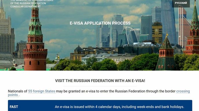 Při žádosti o ruské elektronické vízum je potřeba odpovědět na desítky otázek.