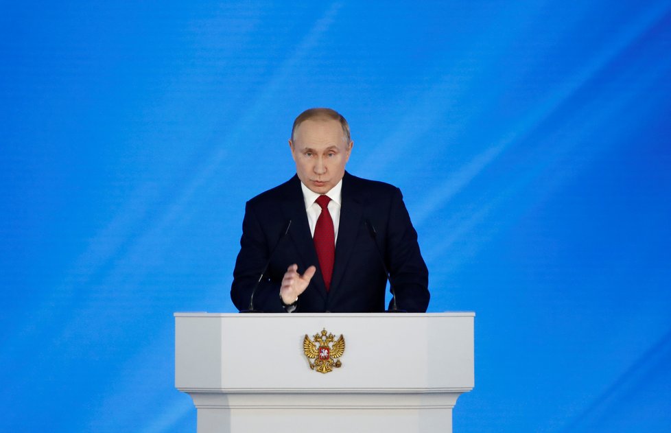 Ruský prezident Vladimir Putin přednesl novoroční poselství před zákonodárci (15. 01. 2020).