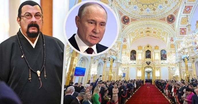 Putinova pompézní inaugurace: Pátá přísaha a herci či zpěváci. Dorazil i Steven Seagal