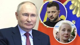 Vladimir Putin vyhrál volby v Rusku. Je opilý mocí, míní Zelenskyj. Navalná volila manžela.