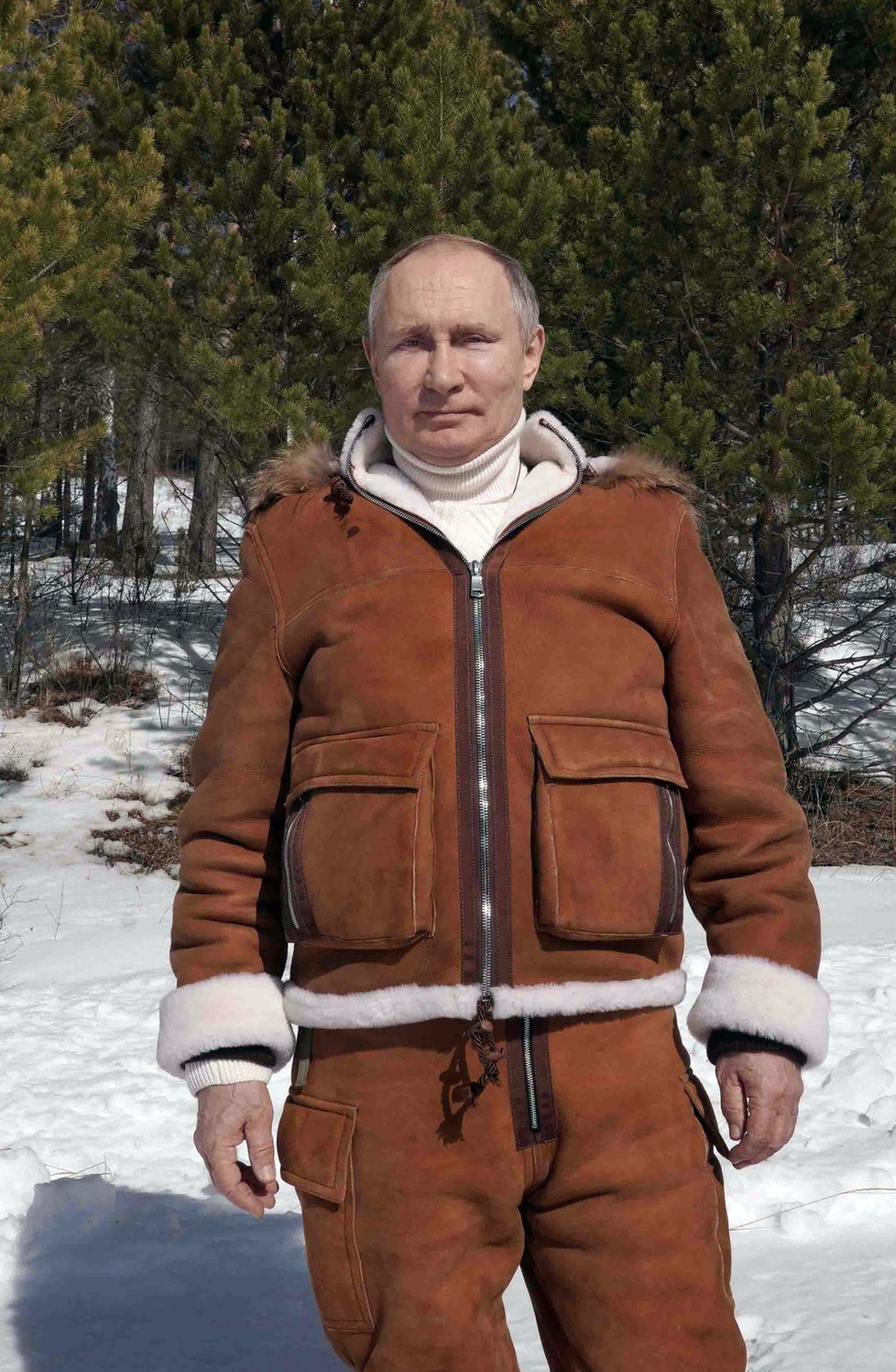 Ruský prezident Vladimir Putin na Sibiři, (22.03.2020).