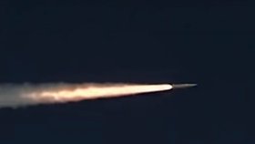 Záběry z testu ruské nadzvukové rakety Kinžal
