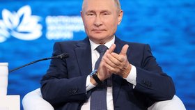 Ruský prezident Vladimir Putin na východním ekonomickém fóru (7.9.2022)