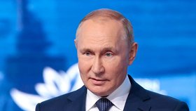 Ruský prezident Vladimir Putin na východním ekonomickém fóru (7. 9. 2022)