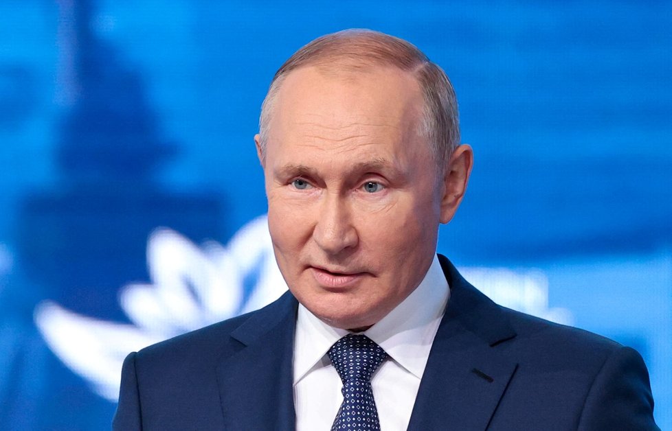 Ruský prezident Vladimir Putin na východním ekonomickém fóru (7.9.2022)