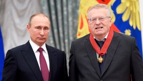 Vladimir Žirinovskij s Vladimirem Putinem