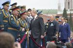 Ruský prezident Vladimir Putin na oslavách konce druhé světové války v Moskvě (9.5. 2019)