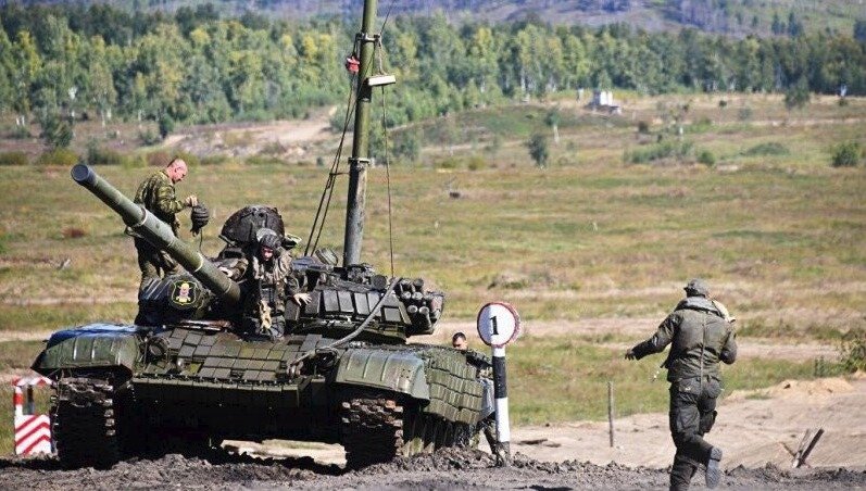 Ruská armáda během cvičení