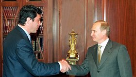 Němcov s Putinem