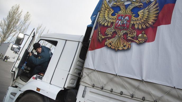 Rusko vyslalo do Donbasu další konvoj (foto z 31.října 2014)
