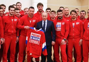 Prezident Vladimir Putin a ruští sportovci