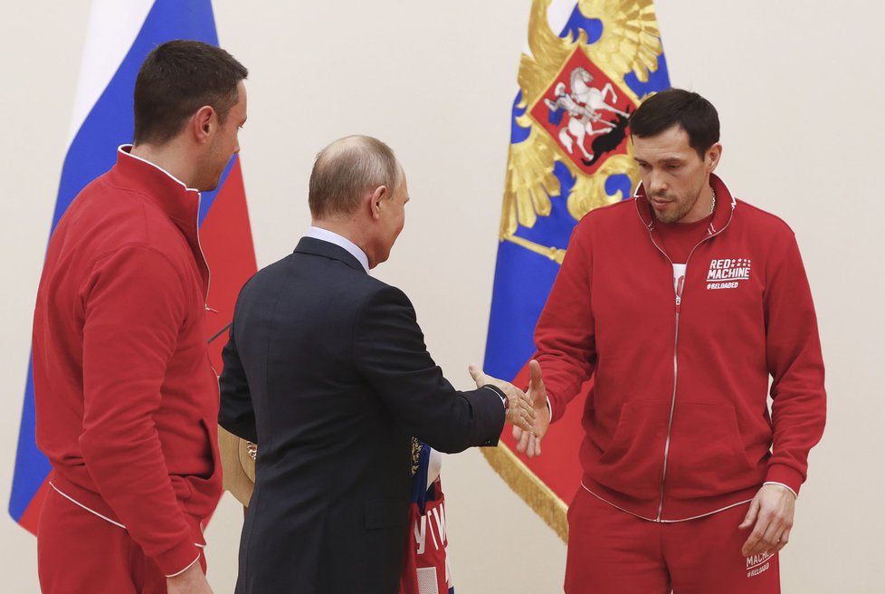 Prezident Vladimir Putin a ruští sportovci