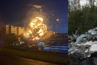 Putinova stíhačka zabila při pádu na ruské sídliště 13 lidí! Pilot se katapultoval a promluvil