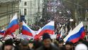 Ruskou invazi na Krymu podpořili tisíce lidí v Moskvě