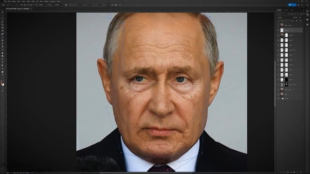 Nebyla by toto pravá podoba ruského vůdce Vladimira Putina?