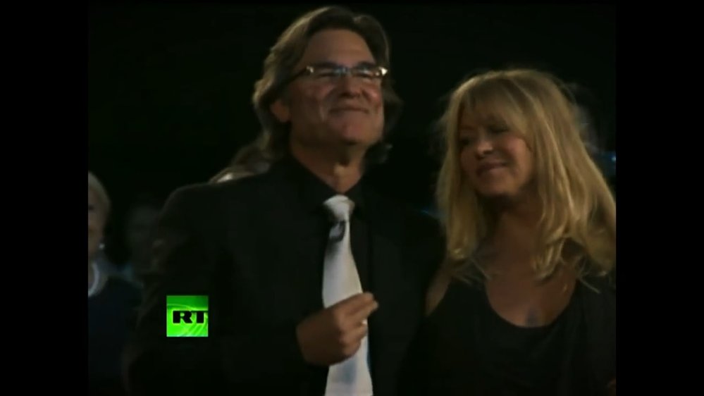 Goldie Hawn a Russel Crowe si Putinovo vystoupení užívali.